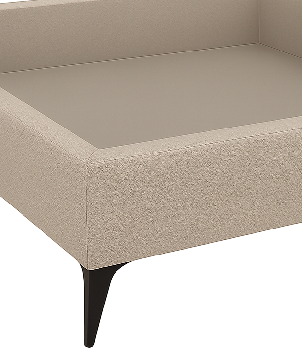 CANAPÉ TAPIZADO CON PATAS