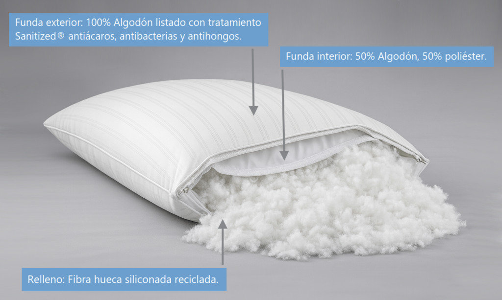 ALMOHADA DE FIBRA STONEFORTE