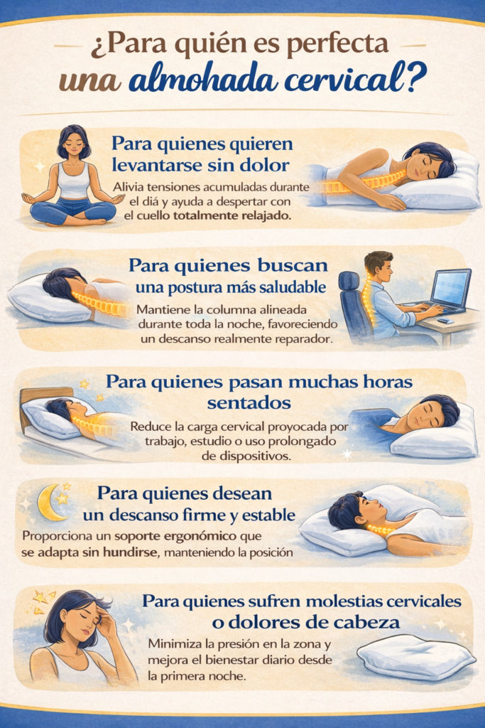 RECOMEDACIONES ALMOHADAS ERGONÓMICAS