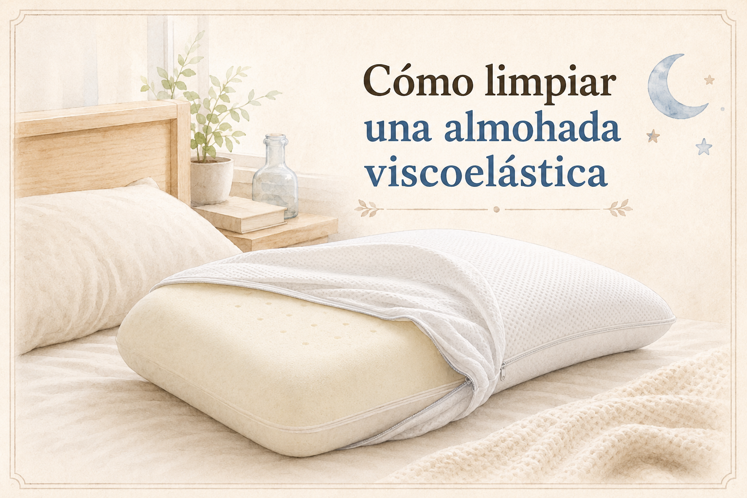 Cómo limpiar una almohada viscoelástica correctamente