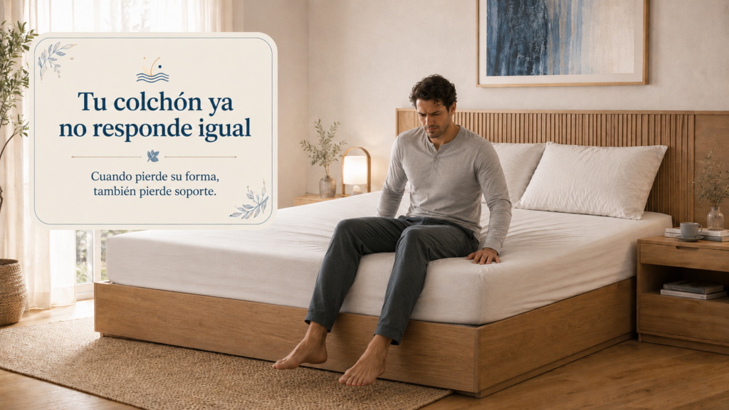 El colchón tiene zonas hundidas o bultos