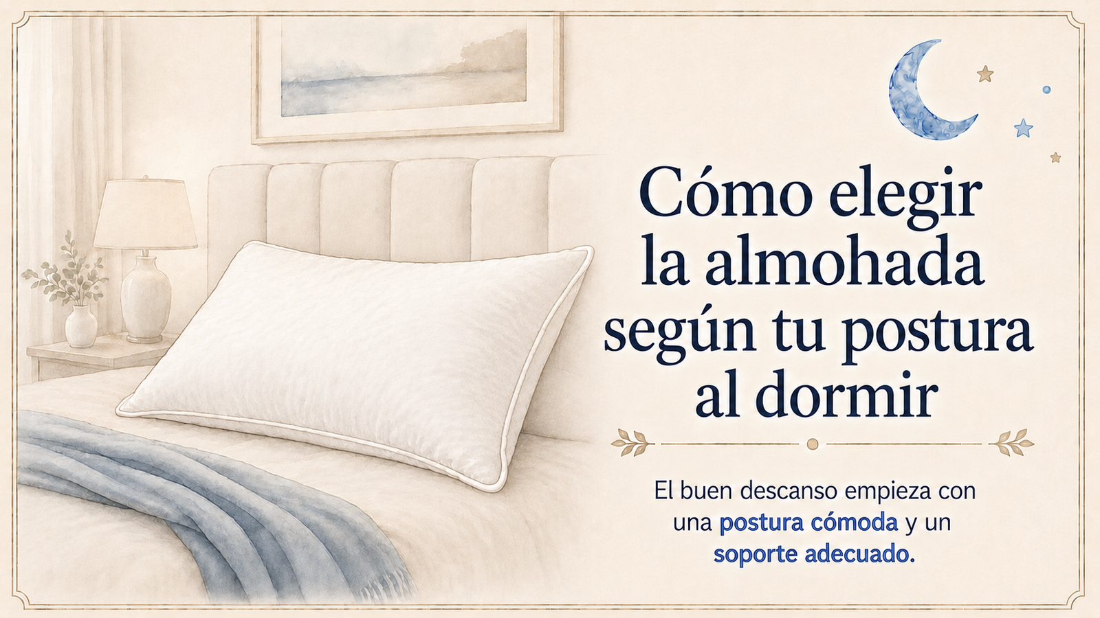 Qué almohada elegir según tu forma de dormir